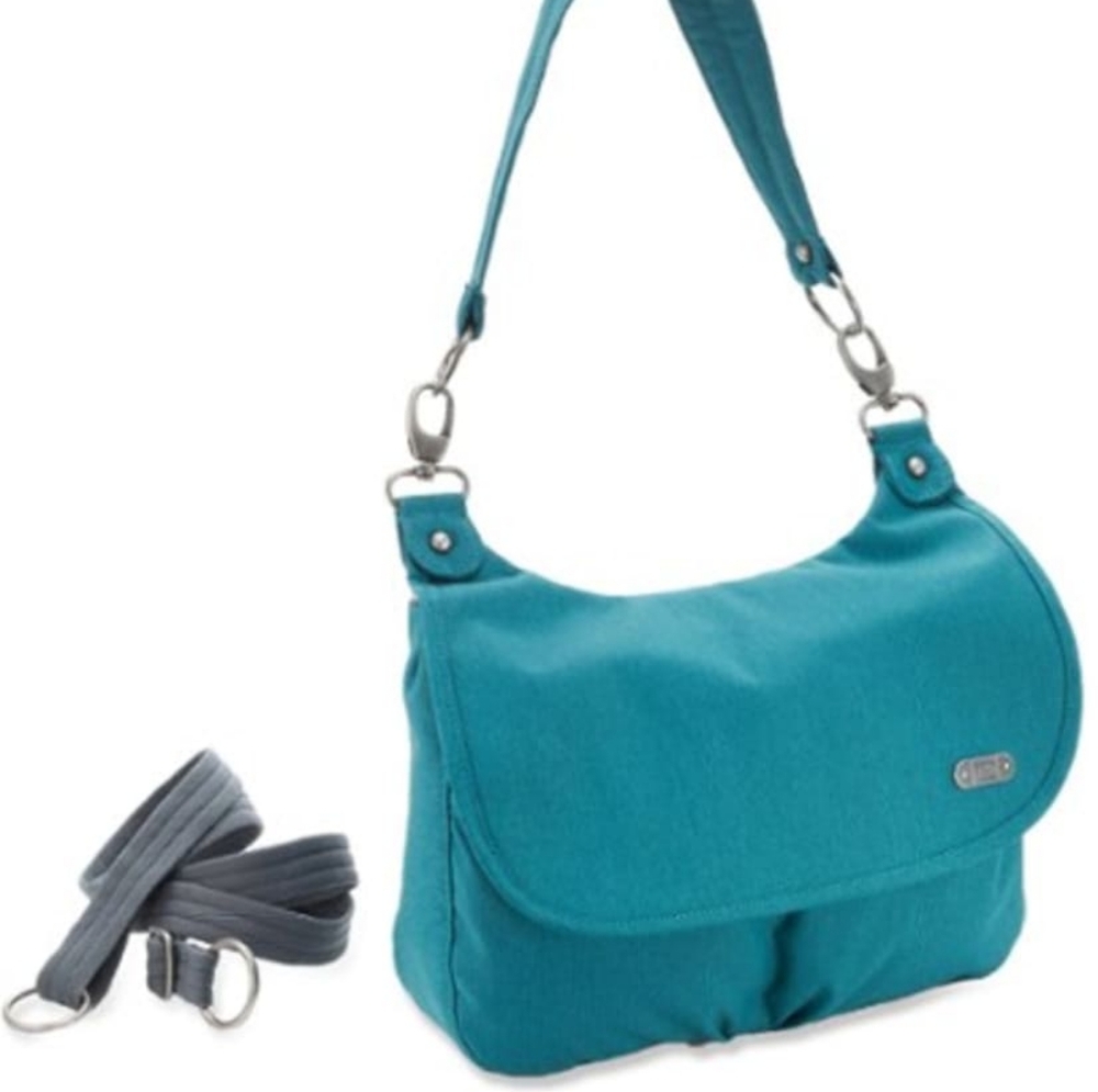 Teal Crossbody Bag with Adjustable Strap